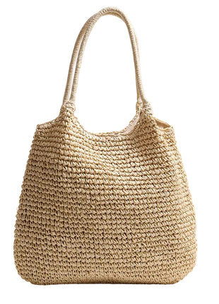 Women's Large-Capacity Woven Straw Tote Bag
Beige Woven Straw Shoulder Tote Bag
Coffee Brown Large Woven Tote Bag
Red Woven Straw Shoulder Bag for Women
Blue Large-Capacity Woven Tote Bag