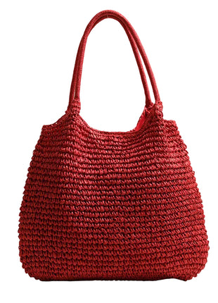 Women's Large-Capacity Woven Straw Tote Bag
Beige Woven Straw Shoulder Tote Bag
Coffee Brown Large Woven Tote Bag
Red Woven Straw Shoulder Bag for Women
Blue Large-Capacity Woven Tote Bag
