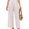 Versatile Women's White Linen Summer Pants