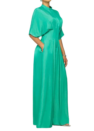 Women's Relaxed Wide-Leg Bat Sleeve Summer Jumpsuit