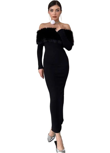 Women's Black Cocktail Party Dress