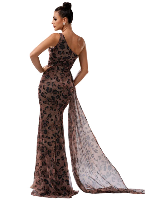 Women's One-Shoulder Leopard Sequined Evening Dress
Leopard Print Sequin Bodycon Dress
Elegant One-Shoulder Party Dress
Glamorous Leopard Evening Dress
Versatile Leopard Sequined Dress for Women