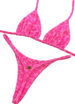Pink Leopard High-Waist Bikini for Women
Brazilian Style Pink Leopard Swimwear
Women's Nylon Leopard Print Bikini Set
Versatile Pink Leopard Beach Bikini