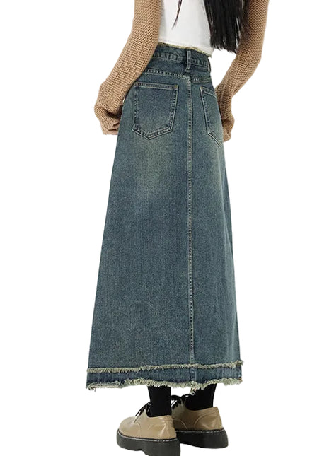 Casual Long Denim Skirt for Everyday Style