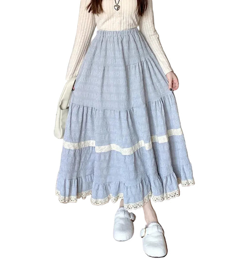 Versatile Women's Elegant Flowing Maxi Skirt