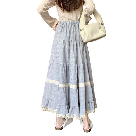 Sophisticated Gentle Drape Maxi Skirt for Women
