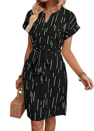 Women's Slotted Neckline Batwing Sleeve Belt Mini Dress
Beige Batwing Sleeve A-Line Dress
Black Belted Batwing Mini Dress
Elegant Women's Office Mini Dress
Versatile Batwing Sleeve Dress for Women
