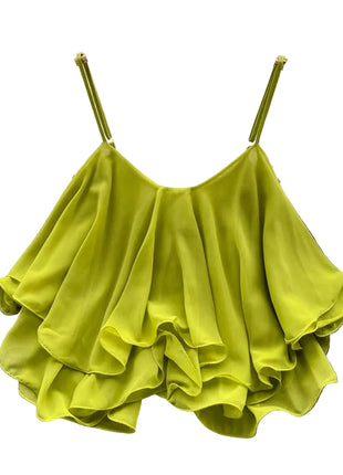 Women's Solid-Color Loose-Fit Chiffon Camisole

Elegant Sleeveless Chiffon Strap Top for Women

Women's Loose-Fit White Chiffon Camisole

Versatile Solid-Color Chiffon Vest Top

Women's Sleeveless Chiffon Top in Pink and Yellow