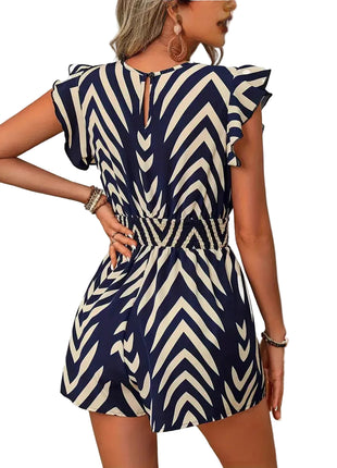 Women's Casual Floral Shorts Jumpsuit for Vacation