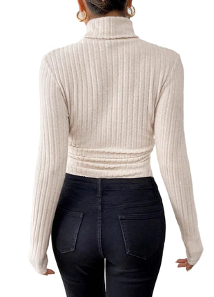 BLNDL Versatile High Neck Slim Fit Bodysuit for Modern Women’s Fashion