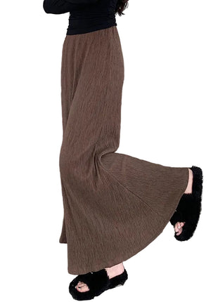 Elegant Zen Style Textured A-Line Maxi Skirt