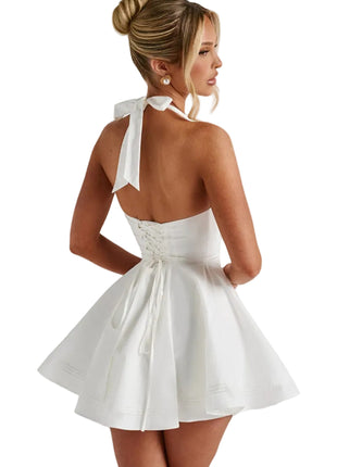 Versatile socialite mini dress for parties, vacations, dinners, celebrations, and elegant occasions.
