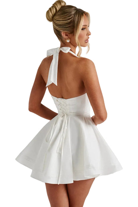 Versatile socialite mini dress for parties, vacations, dinners, celebrations, and elegant occasions.