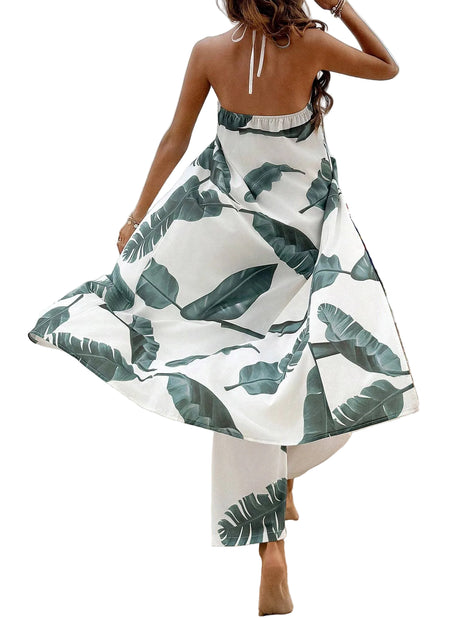 Spring Summer Women's Coordinated Two-Piece Set
