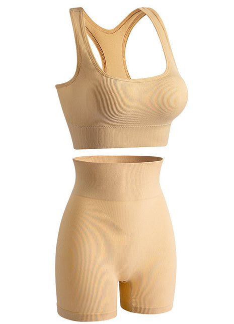 Women's Wireless Bra and Shorts Activewear Set