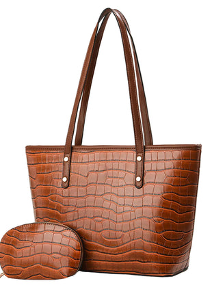 Women's vintage tote bag with double shoulder straps