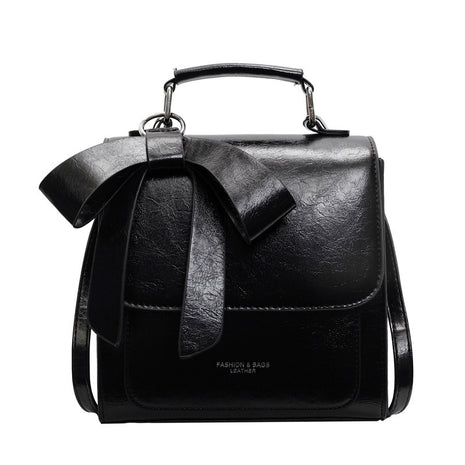 Simplicity Square Leather Bow Backpack Tote
