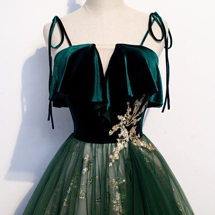 Dark Green Long Banquet Dress