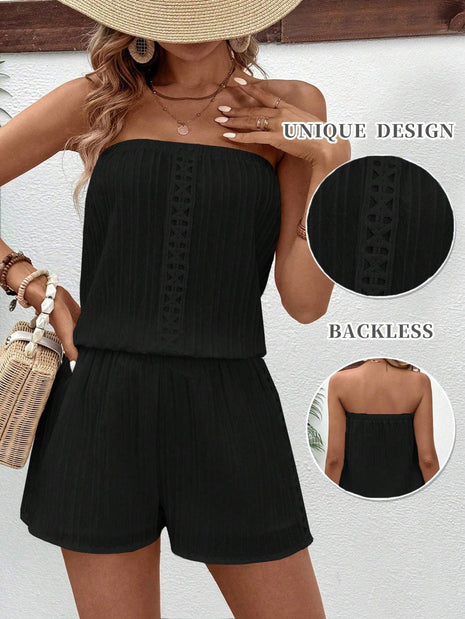 Conjunto informal de top tubo y shorts
