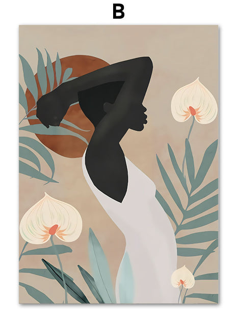 Abstract African Women 60 X 100 cm