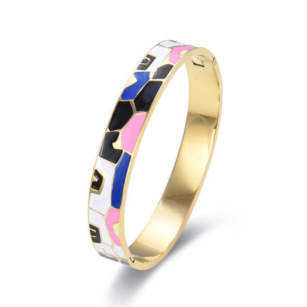 Stainless Steel and Enamel Bangles