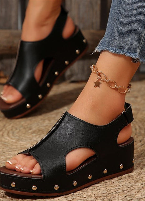 Mules de tacón abierto talla grande