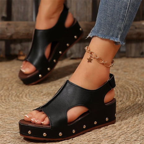 Peep Toe Plus Size Mule