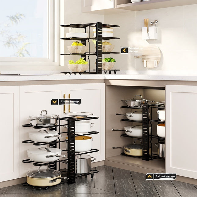 Removable Folding Multi-functional Kitchen Rack