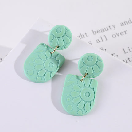 Embossed Sunflower Earrings