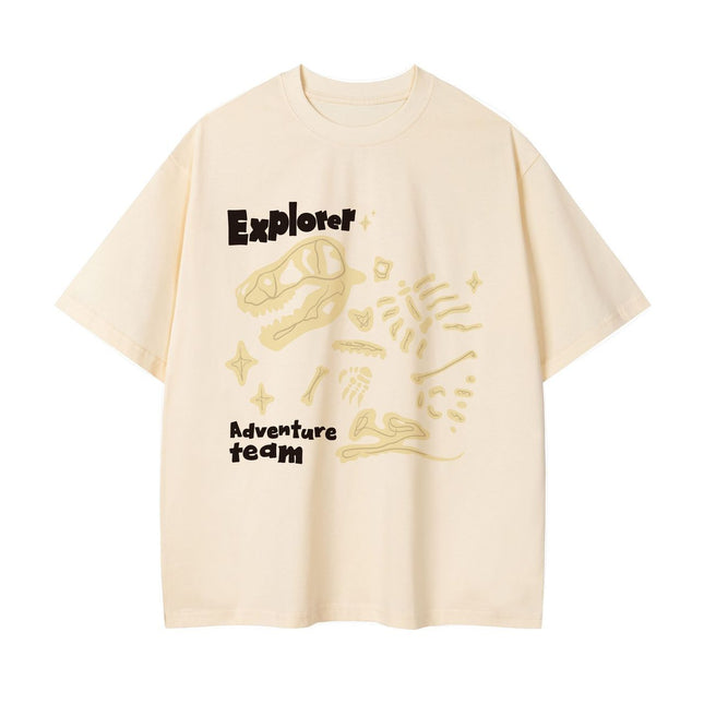 Dinosaur Printed Double Yarn Cotton