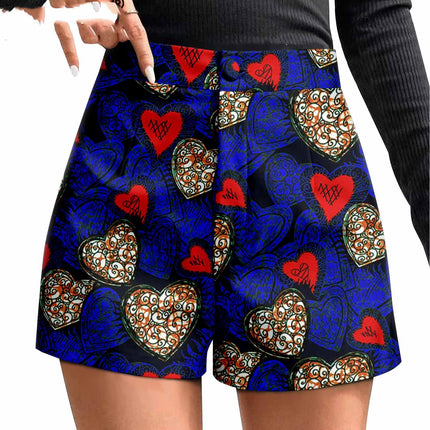 African Duplex Cotton Batik Shorts