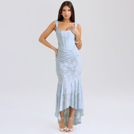 Mozision Off-shoulder Backless Evening Dress