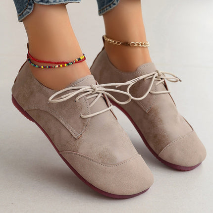 Flat Retro Soft Leather Slip-On Loafers