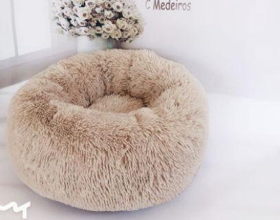 Pet Beds Round Plush Kennel Nest Mat Beds