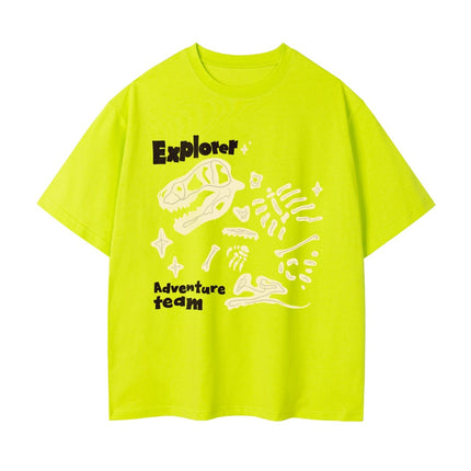 Dinosaur Printed Double Yarn Cotton