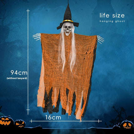 Halloween Skull Hanging Ghost White Hair Band