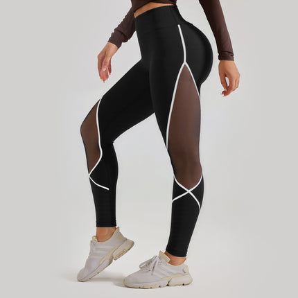 Mesh High Waist Yoga Pants