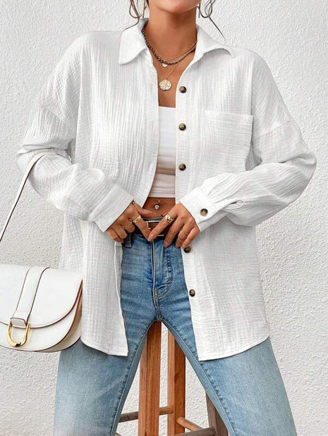 Autumn Drop Shoulder Blouse