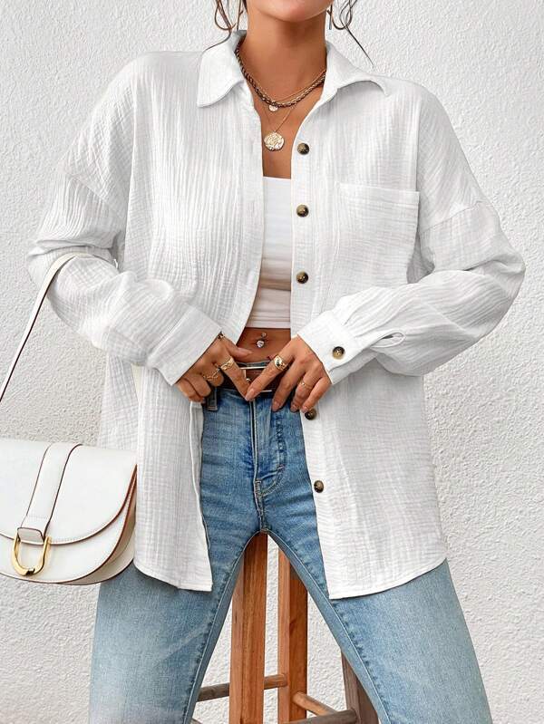 Autumn Drop Shoulder Blouse