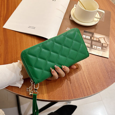 Rhombus Long Zip Purse