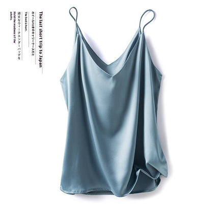 Satin Pure Colour All-matching Vest
