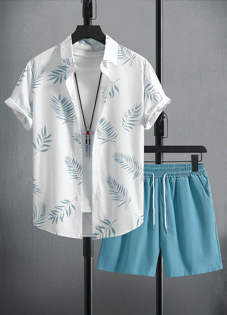 Conjunto de dos piezas de camisa y pantalón corto
