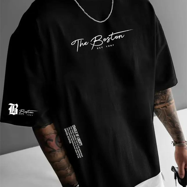 Round Neck Loose Casual Short Sleeve