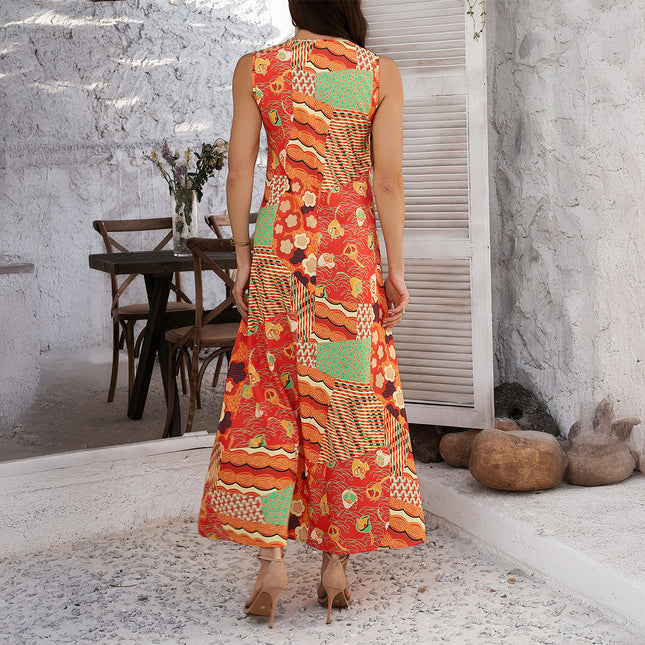 Sleeveless A- Line Dress