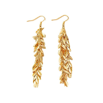 Alloy Leaf Light Luxury Ins Advanced Sense Earring