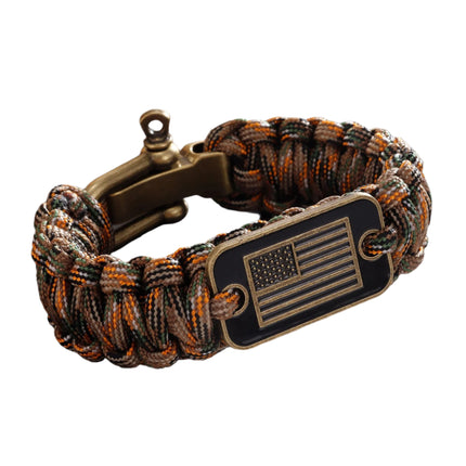 Zinc Alloy Paracord Bracelet