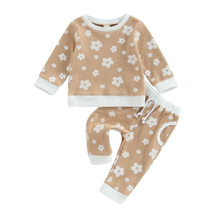 Flower Sweater & Pants Set - (Height 70–120 cm)