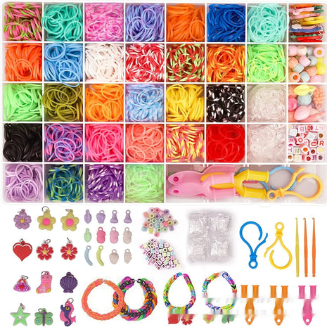 Dispositivo tejido a mano con 40 cuadrículas y 2500 colores de arcoíris