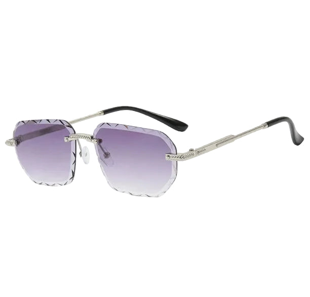 Frameless Sunglasses – Minimalist Small Lens Fashion Shades