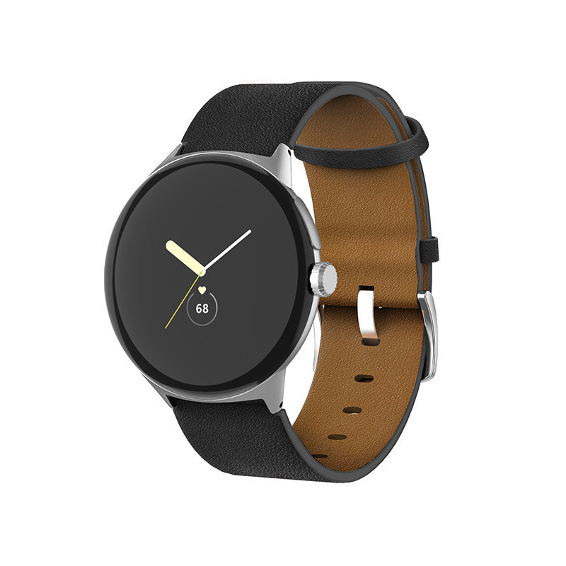 Leather Watch Strap for Google Watch – Straight Interface Replacement Band
